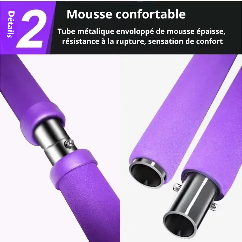 Barre d’Exercice Résistante – Pour des Fessiers Fermes et une Taille Sculpée